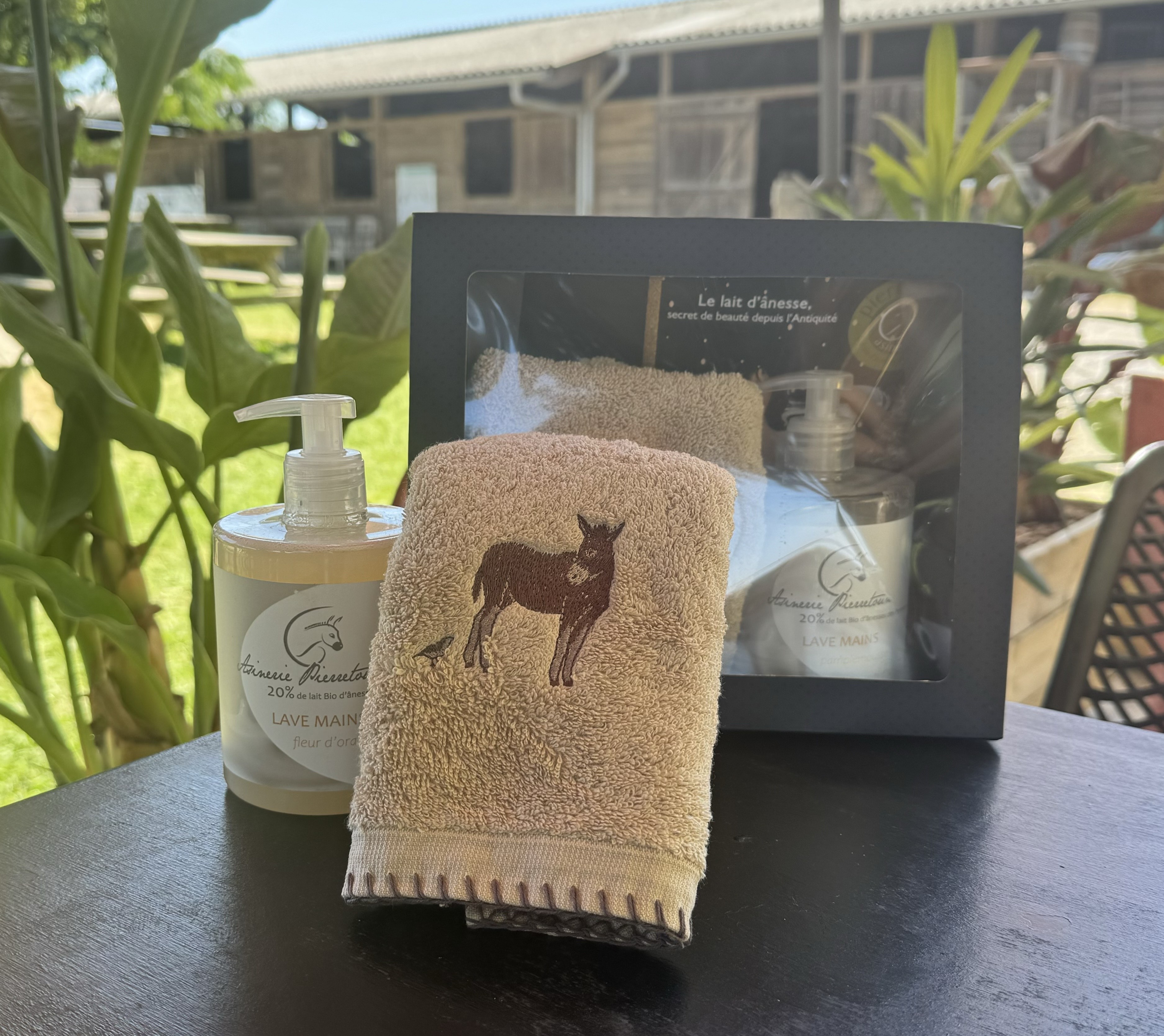 Coffret Lave-mains/ serviette invitée